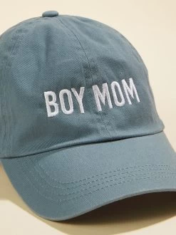 Boy Mom Baseball Hat -Tullabee 001796 LCAP3409 VINTAGE BLUE 01
