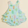 Ice Cream Truck Ruffle Sunsuit 1 Ice Cream Truck Ruffle Sunsuit -Tullabee 001937 1016S24FDP BLUE 00