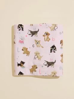Alphabet Puppy Swaddle