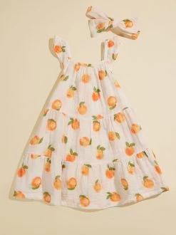 Sweet Peach Tiered Dress