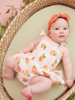 Sweet Peach Smocked Skirt Bubble