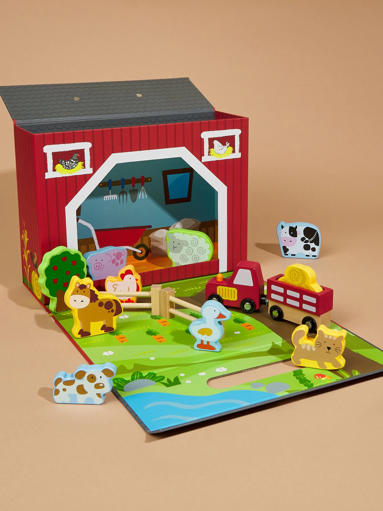 Farmhouse Toy Box By MudPie 3 Farmhouse Toy Box By MudPie