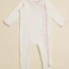Sweet Dreams Ribbed Footie By Mudpie 1 Sweet Dreams Ribbed Footie By Mudpie -Tullabee 001981 12150084 WHITE 00