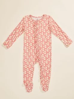 Rose Daisy Ruffle Footed Sleeper