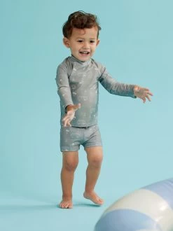 Surfs Up Swim Top And Shorts Set