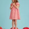 Kendra Floral Dress -Tullabee 004283 130S24RED PINK RED 09