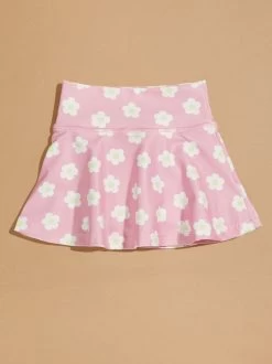 Daisies Athletic Skort -Tullabee 004297 241MS24DAISY PINK FLORAL 01