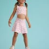 Daisies Athletic Skort -Tullabee 004297 241MS24DAISY PINK FLORAL 09